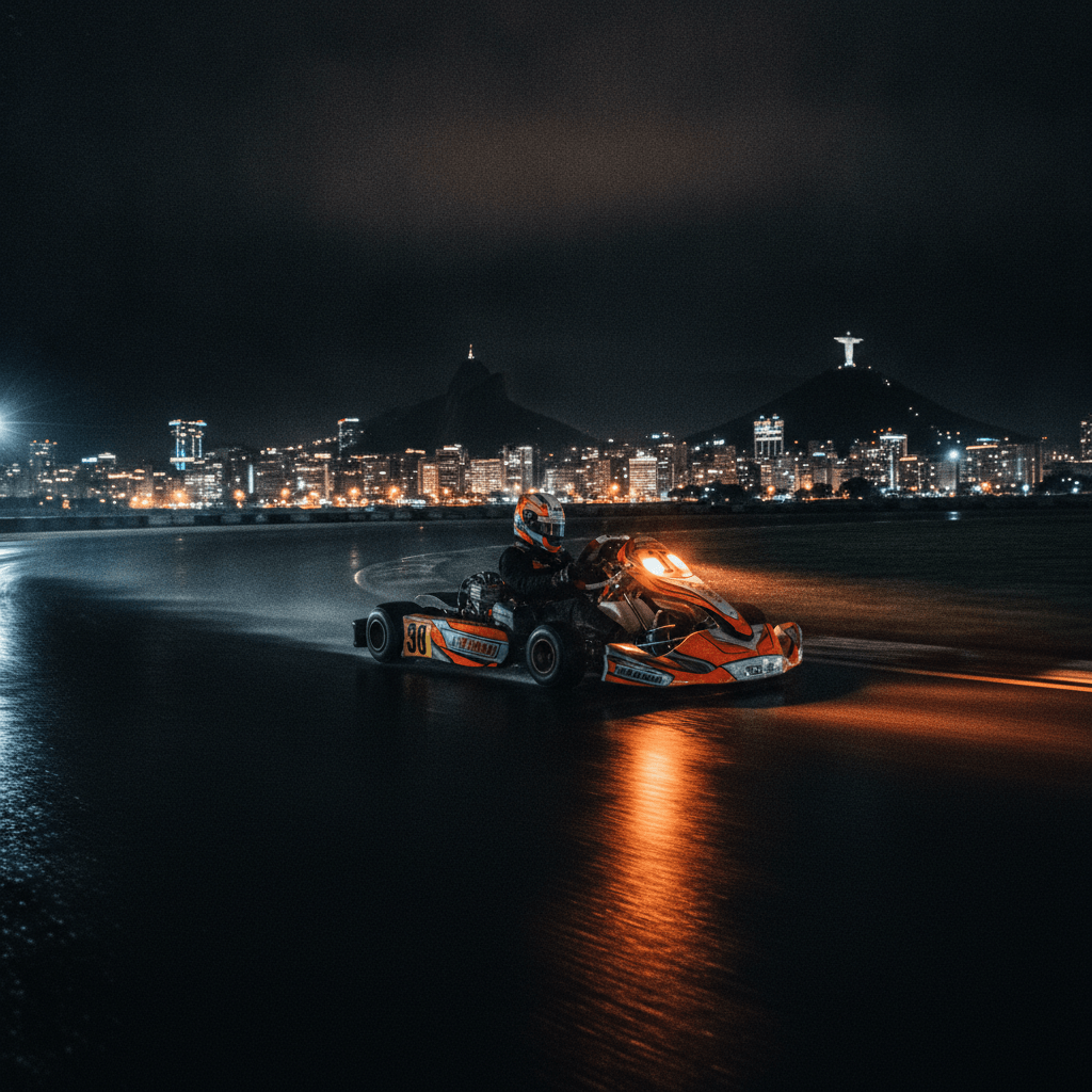 Kart em alta velocidade